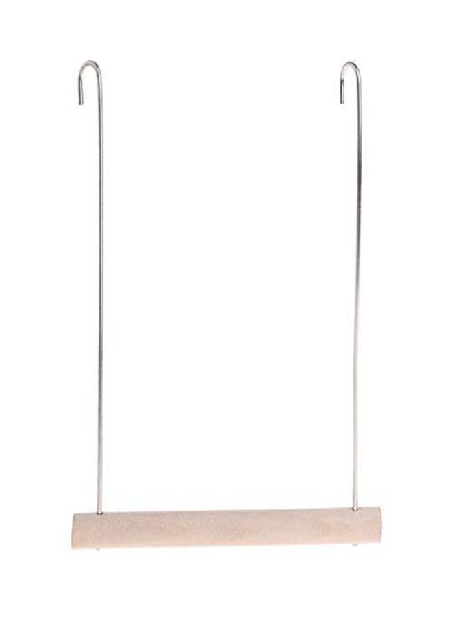 Western Era Playful Natural Perch Wood Perch Swing Toy Cage Hanging Platform, Climbing, Exercise Perch for Birds (Small) (1pcs) - Image 1